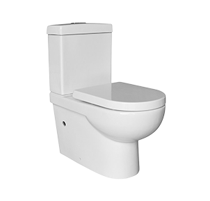 European Style Back To Wall Toilet With Rimless Flushing P Trap