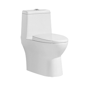 Toilet Manufacturer Skirted 1 piece Water Closet with Top Dual Flush Button