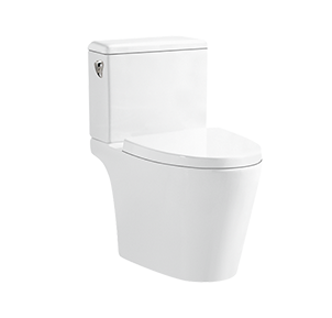 Skirted Right Hand Lever Two-piece Toilet With Concealed Trapway