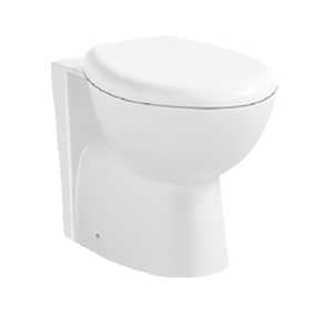 Floorstanding Back To Wall Toilet Pan With Slim Seat Cover
