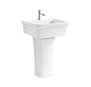 Modern Simple Design Laundry Sink With Pedestal