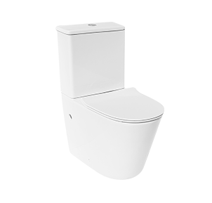 Chair Height Elongated BTW Two-piece Toilet With Seat,Rimless Washdown