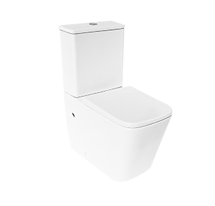 Back To Wall Close Coupled Rimless Toilet With Comfort Height