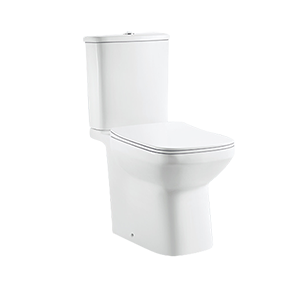 American Standard Two Piece Toilet With Skirted Trapway, Washdown Rimless Flush