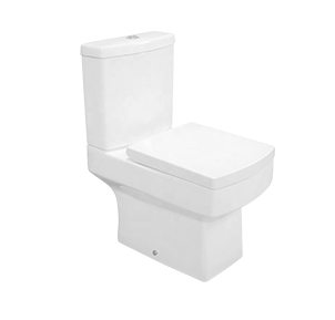 CE Two-piece Square Toilet Bowl With Seat,Washdown action, Dual-Flush