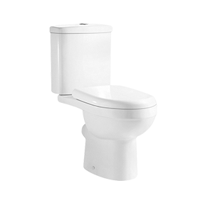 Round-Front Ceramic Washdown Two-piece Toilet With Seat