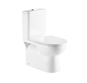 Dual Flush Two-piece Ceramic Rimless Elongated Toilet with Soft Seat