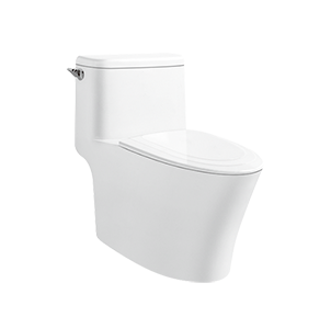 Left Hand Lever One-piece Toilet With Skirted Trapway
